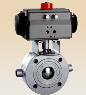 氣動對夾式球閥